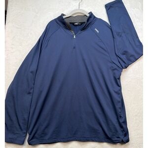 UNRL Quarter Zip Pullover Men's XL Blue Performance Athletic Training Top